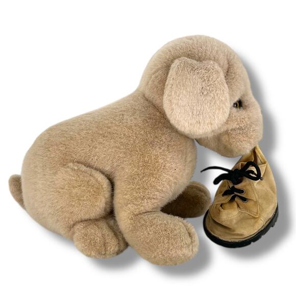 AVARTI Bulldog Pup With Boot Plush Toy Stuffed Animal - Picture 2 of 7
